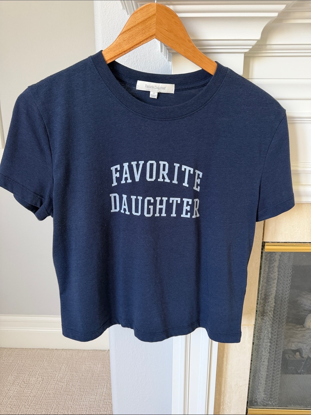 Favorite Daughter Navy Tee with Logo worn once perfect condition